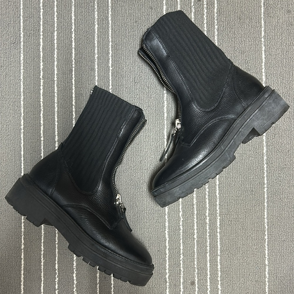 Sam Edelman zipper combat boots